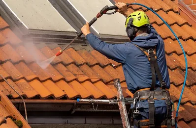 Démoussage et hydrofuge de toiture à Courmangoux